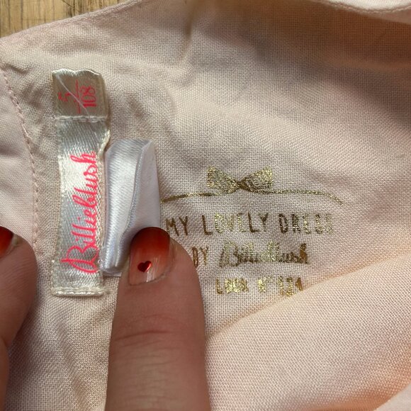 Billieblush Girls Baby Pink Embroidered Dress - Picture 4 of 4